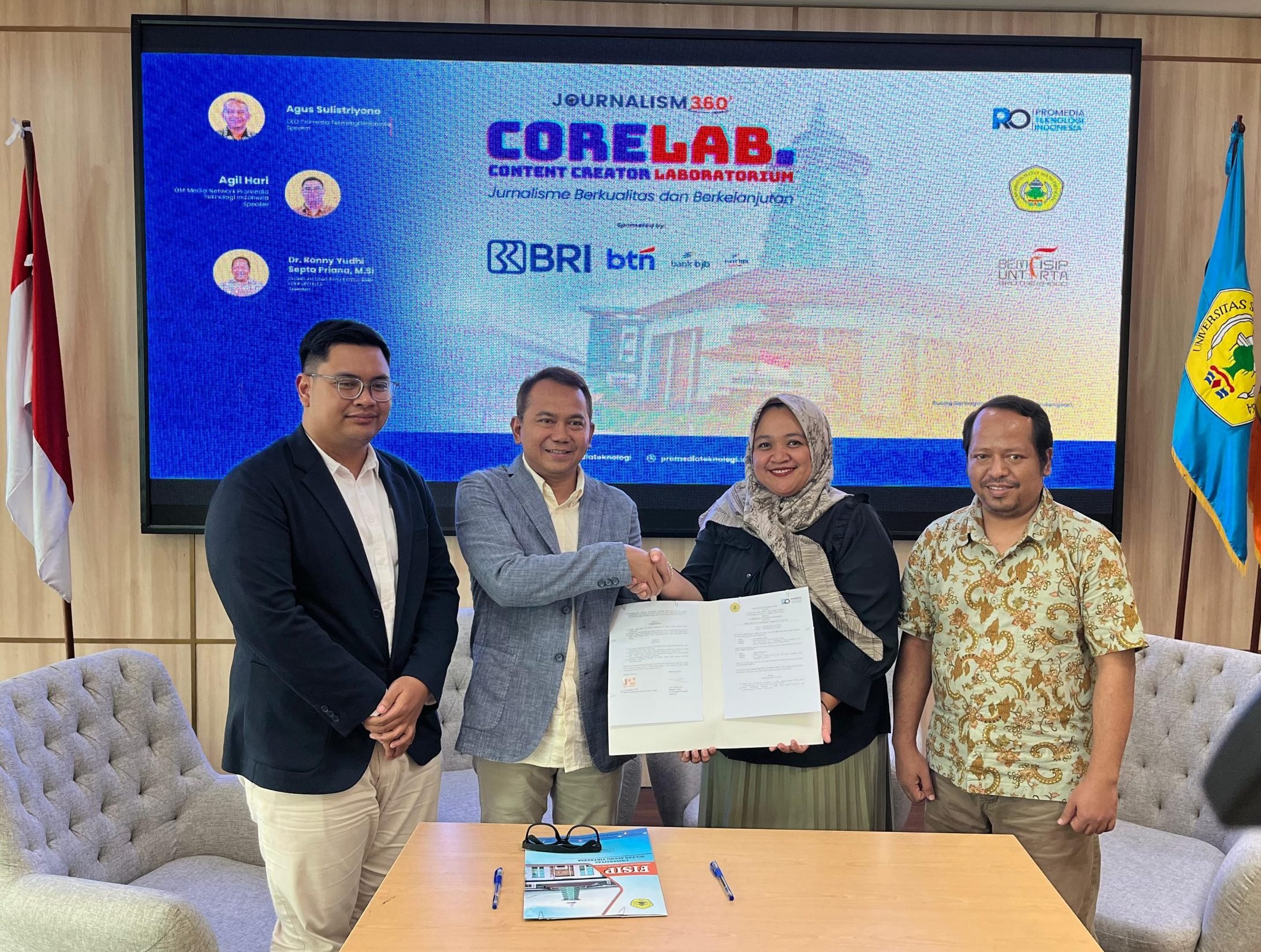 FISIP Untirta Menjadi Tuan Rumah Kegiatan CoreLab Bersama Promedia Teknologi Indonesia